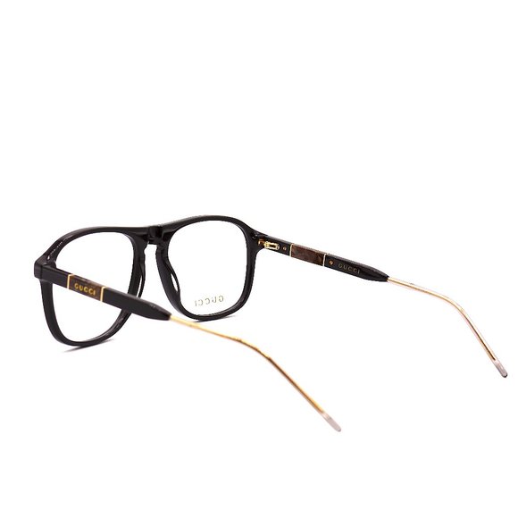 NEW GUCCI GG0844O 001 BLACK AUTHENTIC EYEGLASSES FRAME - Picture 8 of 12